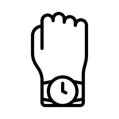 saat simgesi, vektör illüstrasyonu basit tasarım