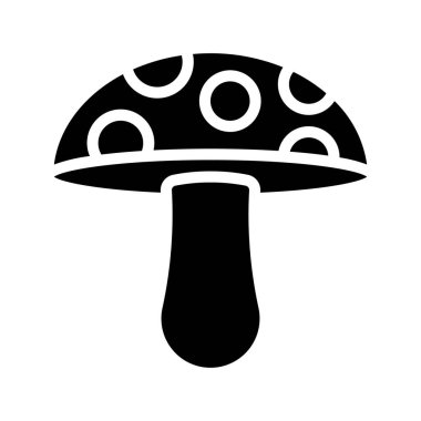 Beyaz arkaplanda mantarın vektör çizimi