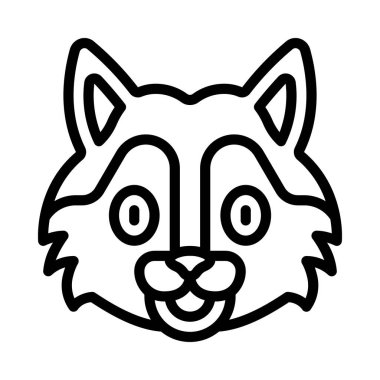 Kurt simgesi vektör illüstrasyon tasarımı