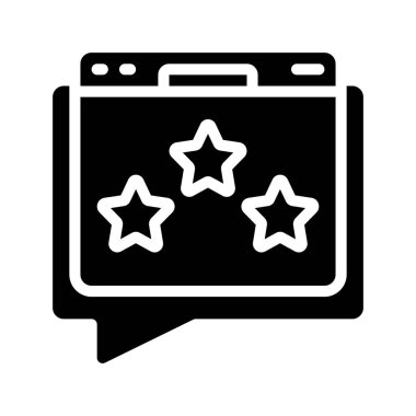 Web sitesi geribildirim simgesi vektör çizimi 