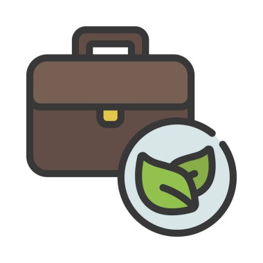 Vegan İş simgesi, vektör illüstrasyonu