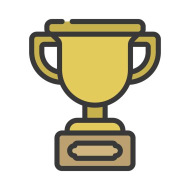 kupa ödülü izole edilmiş ikon vektör illüstrasyon tasarımı