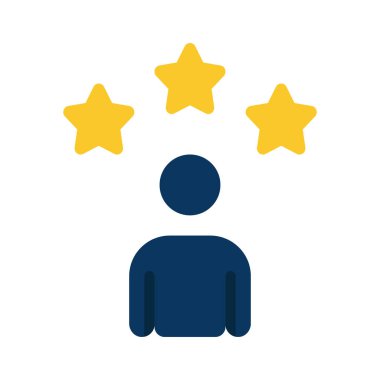 derecelendirme simgesi vektörü beyaz arkaplanda izole edildi 