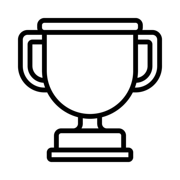 trophy cup award isolated icon vector illustration design