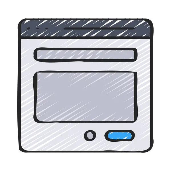 Web Sitesi Form Web simgesi vektör illüstrasyonu