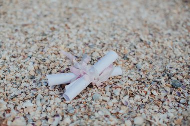 Kağıt iki beyaz kaydırma