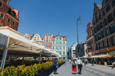 Pazar kare tenements, Wroclaw, Polonya