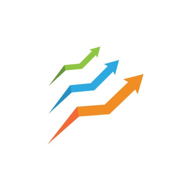 Ok logo vektörü düz tasarımı