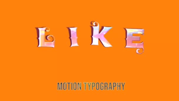 Gráficos Animación Diseño Texto — Vídeo de stock