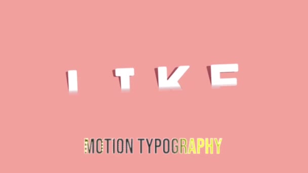 Animering Grafik Design Text — Stockvideo