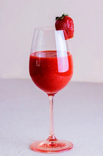 Cocktail Fragole Salute Bellezza — Foto Stock