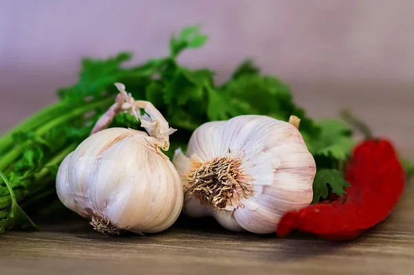 sarımsak baş yemek için baharat