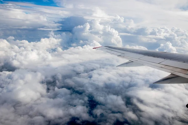 Airplane Flight Clouds — Stock Photo, Image