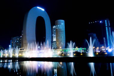 gece şehir Batum Georgia çok güzel Mimarlık