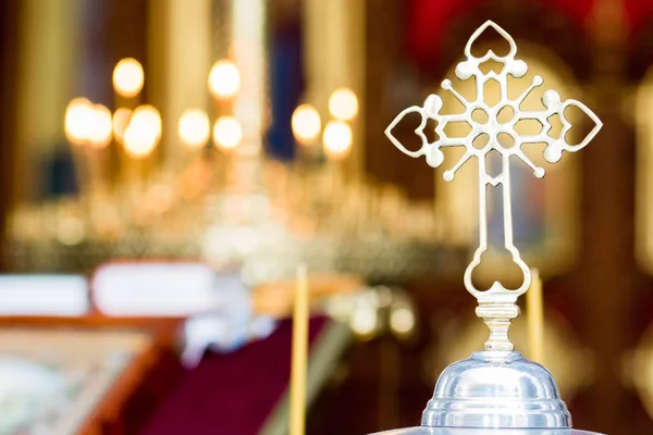 Kilise Çocuk Özniteliklerini Vaftiz Günü — Stok fotoğraf