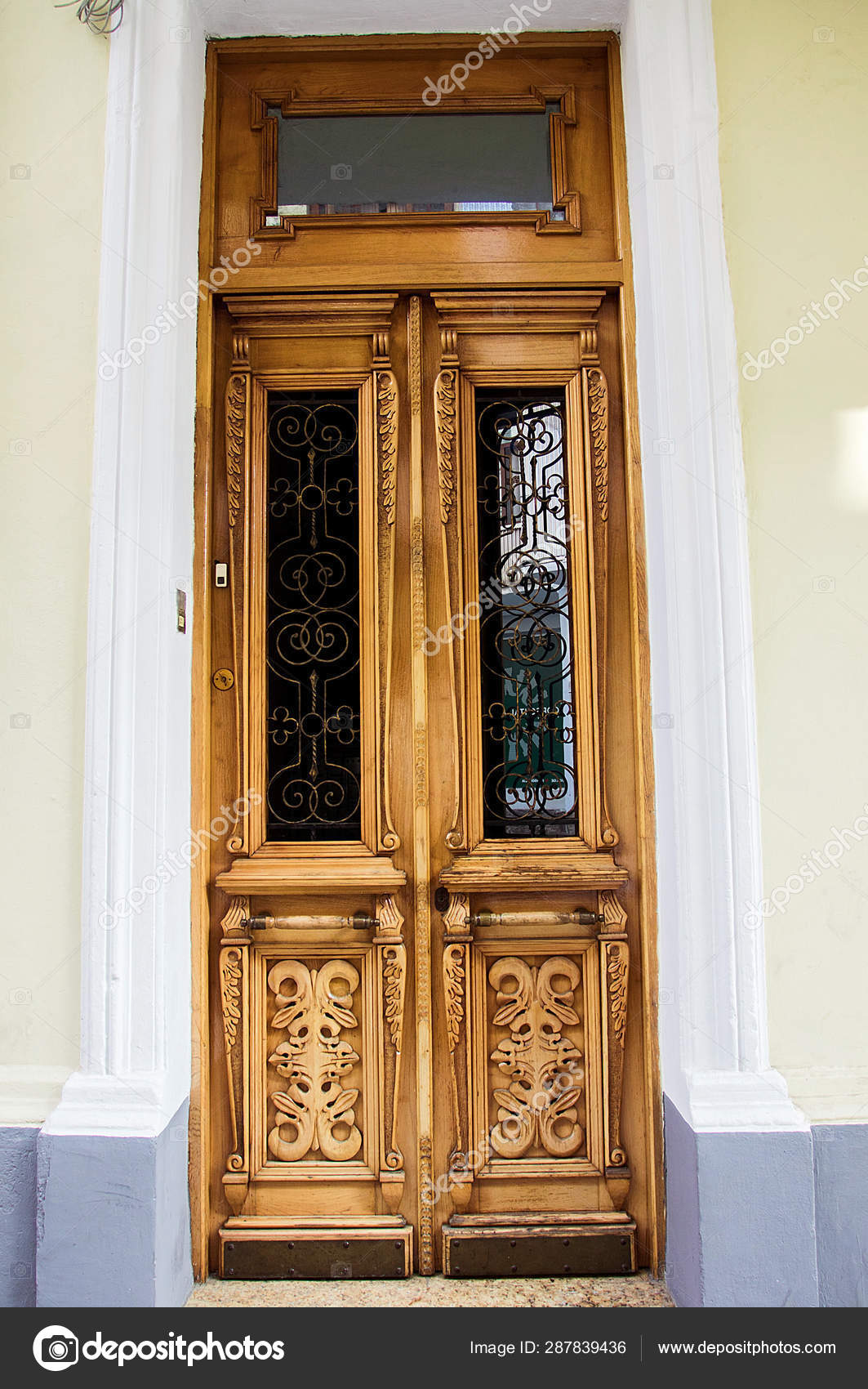 Interesting Handmade Door Design Stock Photo C Yuliia Manyunyaya 287839436