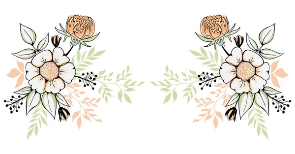 Illustration Fleurs Vectorielles Graphique — Image vectorielle