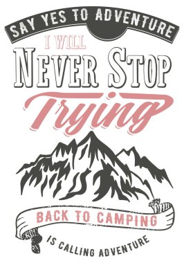 t elemanı için yolculuk tutkusu dağ grafiği yazdırmak