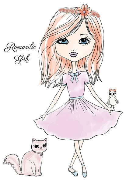 cute barbie doll drawing