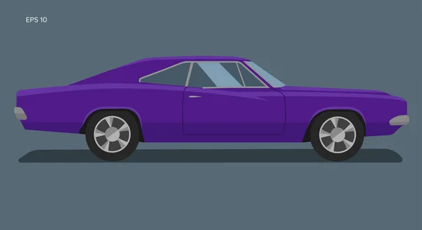 Klassische amerikanische Muscle Car Vektor Illustration — Stockvektor