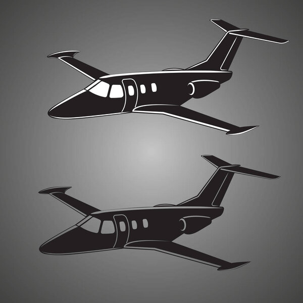 Значок частного реактивного вектора. Иллюстрация бизнес-струи
.