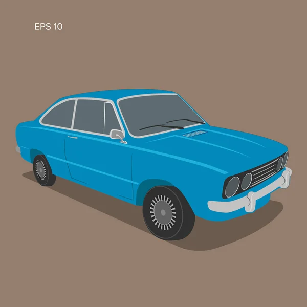 Europese oldtimers vectorillustratie. Vintage sport auto. — Stockvector