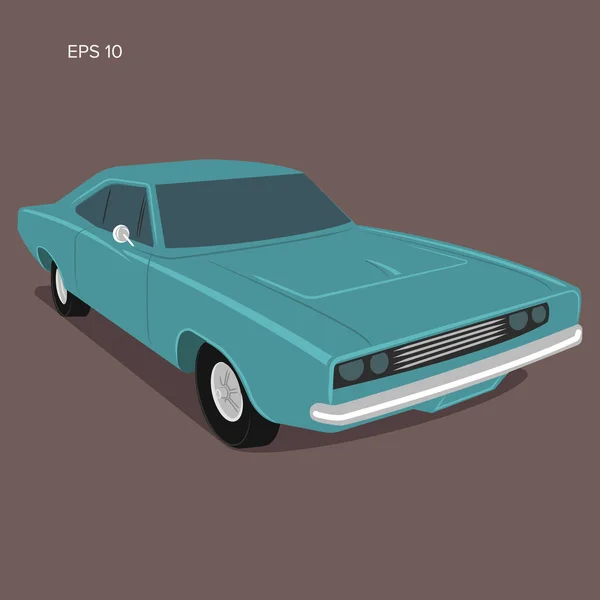 Klassieke Amerikaanse muscle car vectorillustratie — Stockvector