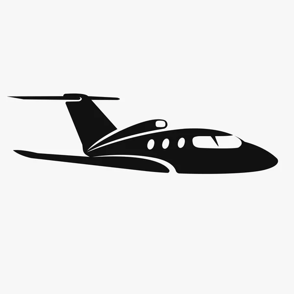 Vector jet privado. Ilustración jet de negocios . — Archivo Imágenes Vectoriales