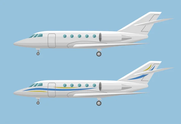 Privatjet-Vektor-Symbol. Illustration Businessjet — Stockvektor