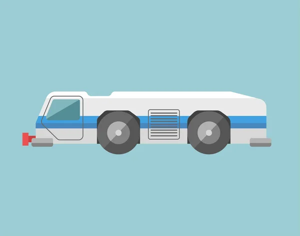 Luchthaven sleepwagen vector illustratie. Ground service wehicle foto. — Stockvector