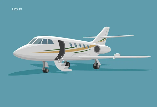 Icône vectorielle jet privé. illustration jet d'affaires — Image vectorielle