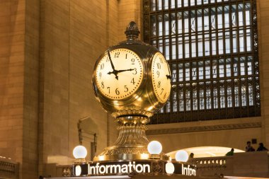 New York City, ABD 'deki Grand Central Terminal Saati kapatıldı