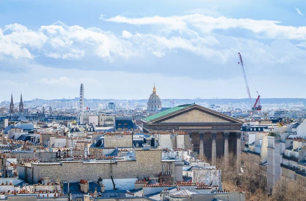 Сценічний Вид Дах Парижа Франція Відомим Пам Ятником Париж Скайлайн — стокове фото