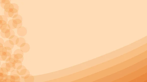 Daireler ve dalgalar ile turuncu arka plan.