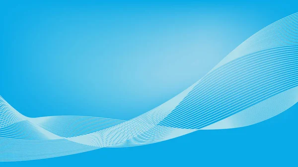 Beyaz dalgalar ve degrade kafes ile mavi arka plan.