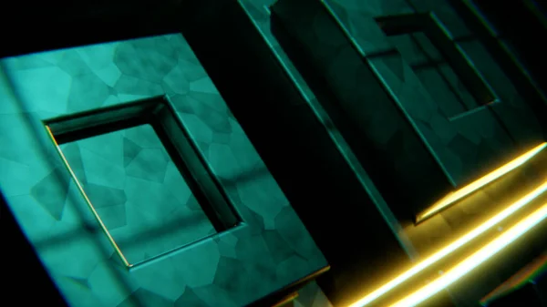 3D Eserleri Görselleştirin, Işıklı Muhteşem Animasyon Futurisc. Kavram dinamiği ve gerçeküstü