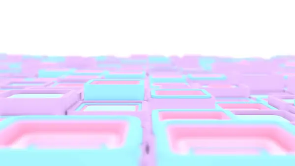 Renkli 3 boyutlu geometrik küplerin 8K sanat eseri. 3D, kusursuz görüntü oluşturur. Küpler büyüleyici bir arka plan oluşturuyor. Canlı renkler ve pürüzsüz animasyon 3 boyutlu sanat