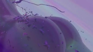 3 boyutlu genç kadın silueti, akışkan hareketler kızın vücudunda akıyor. Soyut fantezi konsepti.