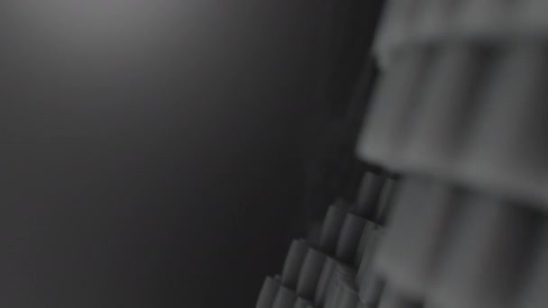 Форми Рухаються Безшовне Відео Фон Темних Плавних Безшовних Анімованих Квадратів — стокове відео