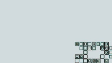 Renkli 3 boyutlu geometrik küplerin 8K sanat eseri. 3D, kusursuz görüntü oluşturur. Küpler büyüleyici bir arka plan oluşturuyor. Canlı renkler ve pürüzsüz animasyon 3 boyutlu sanat