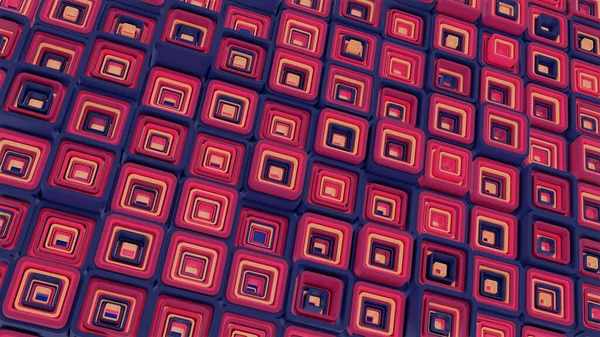 Renkli Boyutlu Geometrik Küplerin Sanat Eseri Kusursuz Görüntü Oluşturur Küpler — Stok fotoğraf