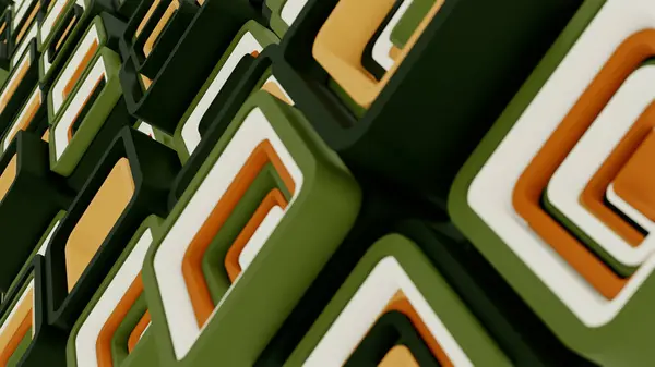 Renkli 3 boyutlu geometrik küplerin 8K sanat eseri. 3D, kusursuz görüntü oluşturur. Küpler büyüleyici bir arka plan oluşturuyor. Canlı renkler ve pürüzsüz animasyon 3 boyutlu sanat