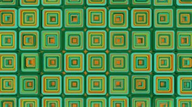 3 boyutlu arkaplan özeti. Soyut animasyon tatmin edici. Hareketli geometrik küpler. 4K kusursuz döngülü video. 3D şekiller kusursuz bir video gibi hareket ediyor. Küpler yavaş ve hipnotize edici bir hareketle yukarı ve aşağı hareket ederek büyüleyici bir zemin oluşturur..