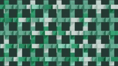 Üç boyutlu sanat animasyonu. Değişik renkte küpler artı işareti oluşturur ve dönüşler yaparak canlandırır. Küpün her kenarının renk paleti içinde farklı bir rengi var.