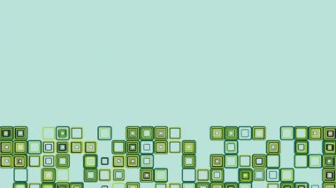 Renkli 3 boyutlu geometrik küplerin 4K videosu. 3D şekiller kusursuz bir video gibi hareket ediyor. Küpler yavaş ve büyüleyici bir hareketle yukarı ve aşağı hareket ederek büyüleyici bir zemin yaratıyor. canlı renkler ve pürüzsüz animasyon 3D sanat