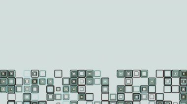 Renkli 3 boyutlu geometrik küplerin 4K videosu. 3D şekiller kusursuz bir video gibi hareket ediyor. Küpler yavaş ve büyüleyici bir hareketle yukarı ve aşağı hareket ederek büyüleyici bir zemin yaratıyor. canlı renkler ve pürüzsüz animasyon 3D sanat