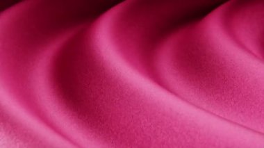 Kumaş sateni renkli Magenta 3d canlandırma, 4k çözünürlük 