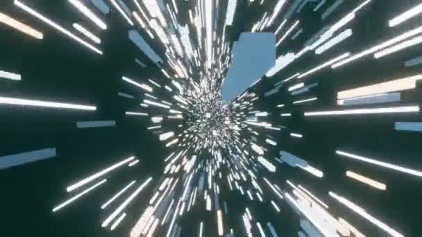 Квадратні Коробки Літаючі Петлі Красиві Кольори Роздільна Здатність — стокове відео