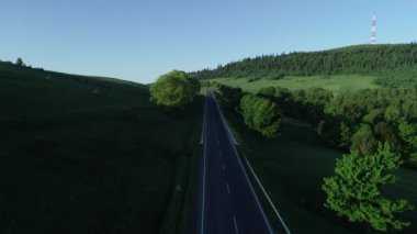 Hava uçuş yol üzerinde.