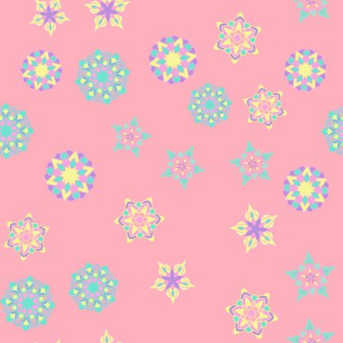 Soyut güzel seamless modeli. Güzel süs vektör grafik illüstrasyon